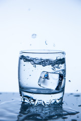 A good concept, a splash of water clean and transparent to health.