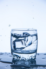 A good concept, a splash of water clean and transparent to health.