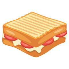 Vector Illustration Of Toast