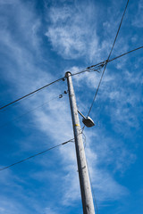 Old telephone pole