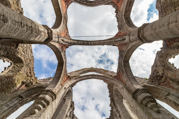 Ruins of an medieval church in Visby, on the island of Gotland, Sweden. 