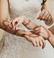 Arabic Couple Henna Hands