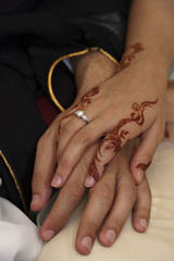 Arabic Couple Henna Hands