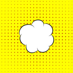 Speech bubble pop art,comic book background vector illustration
