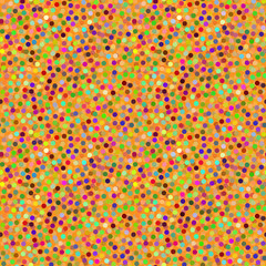 Seamless repeating pattern of multi-colored circles