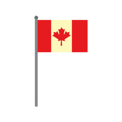 canadian flag country icon vector illustration outline