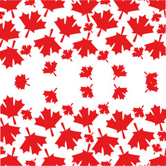 maple leaves pattern background vector illustration design