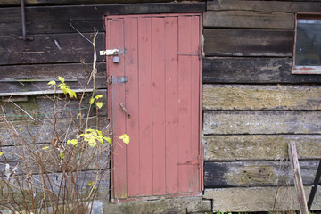 old wooden door