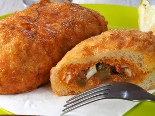 FRIED STUFFED SANDWICH	 - PANECILLO RELLENO FRITO CALLED PEPITO

Traditional Valencian Sandwich called Pepito.