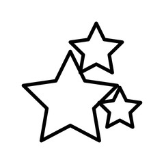 stars decoration celebration ornament icon vector illustration black and white