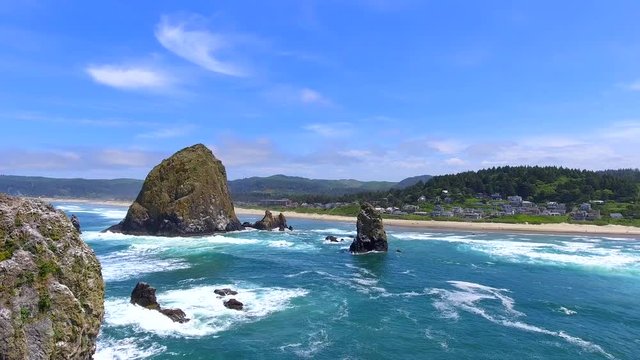 Haystack Rock Oregon Coast OR U.S.A.