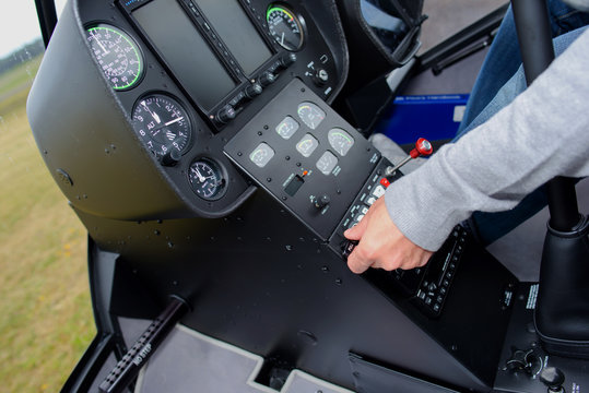 Hand adjusting cockpit controls