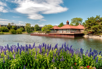 Northbrook village landscape, is an affluent suburb of Chicago, located at the northern edge of Cook County, Illinois, United States.