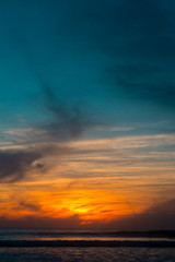 Fototapeta na wymiar Sunset at beach Puerto Vallarta
