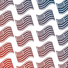 united states of america flag pattern background vector illustration design