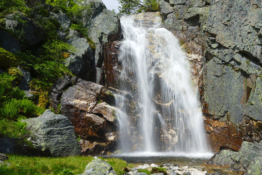 Waterfall in mountains