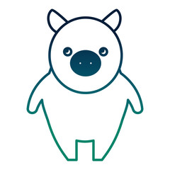 cute little pig icon vector illustration design