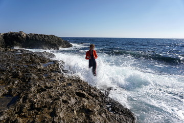 the girl in the surf