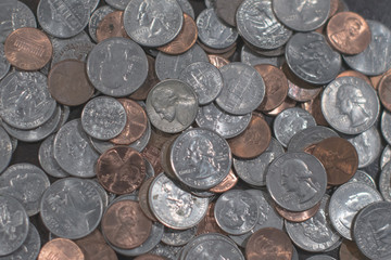 pile of change
