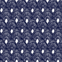 Crochet pattern knitting macrame lace handmade blue 1