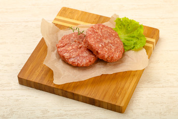 Raw cutlet
