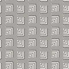 Vector seamless pattern. Modern stylish abstract texture. Repeating geometric tiles..