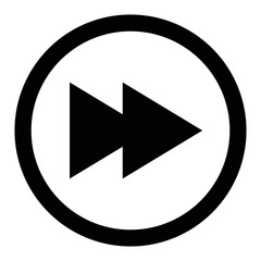 Vorspulen Symbol Umrandung