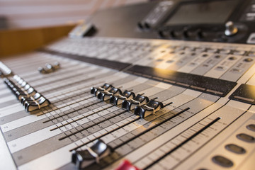 Musical instruments in a class room 