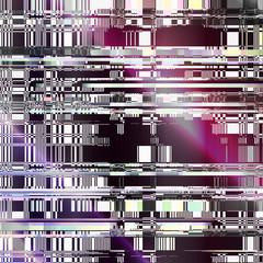 Glitch background. Computer screen error. Digital pixel noise abstract design. Video game glitch. Television signal fail. Data decay. Technical problem grunge wallpaper.