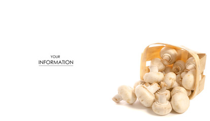 Basket of mushrooms pattern