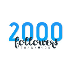 Two Thousand followers banner