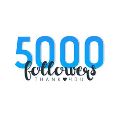 Five Thousand followers banner