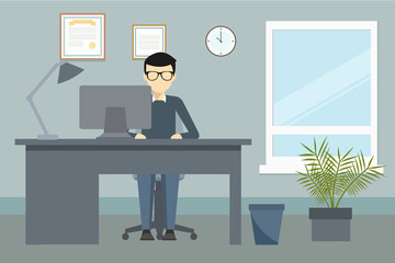 Vector design of office environment