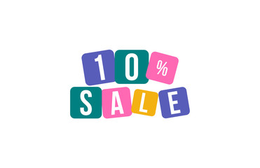 10 Percent SALE Discount Price Offer Sign 