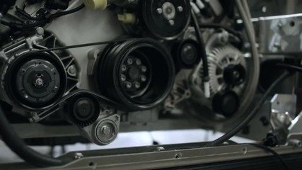Sports car manufacturing quality control inspection room