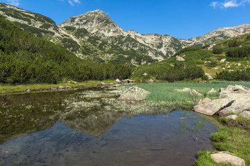 Amazing Landscape with Mountain River and Hvoynati Peaks, Pirin Mountain, Bulgaria
