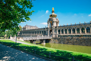 Obraz premium Zwinger palace historical architecture in Dresden, Germany