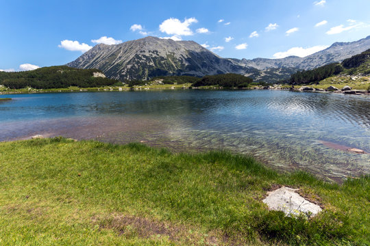 Amazing Landscape with Muratovo Lake and Todorka peak, Pirin Mountain, Bulgaria