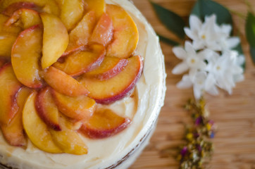 Peach cake
