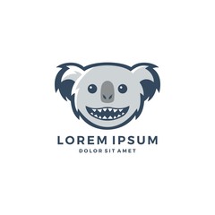 koala head logo vector