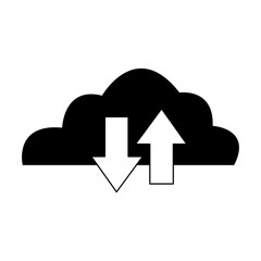 Cloud computing symbol vector illustration graphic design