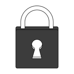 Security padlock device vector illustration graphic design