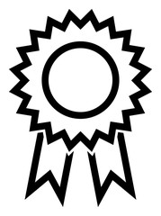 Award Ribbon Line Icon