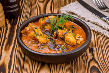 Chakhokhbili chicken Georgian cuisine
