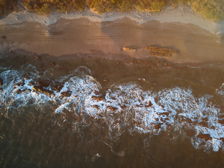 Sunny sunset background