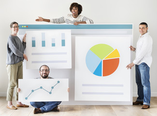 Happy people with internet browser