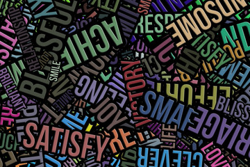 Abstract background or texture for design, words cloud business. Tools, communication, creative & generative.