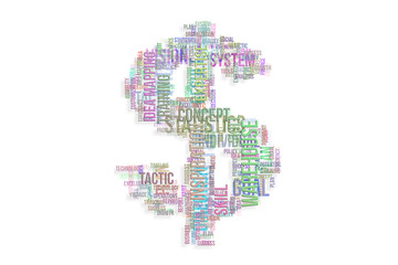 Abstract business illustrations background. Words cloud, backdrop, text, style & colorful.