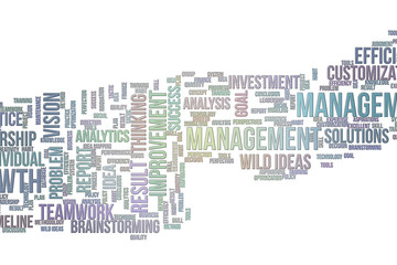 Abstract illustrations of business, conceptual background. Words cloud, tag, colorful, creativity & decoration.