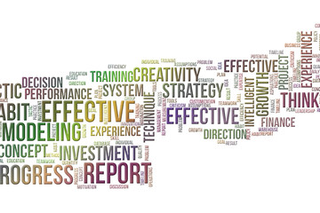 Business illustrations background abstract, words cloud texture. Backdrop, communication, tag & positive.